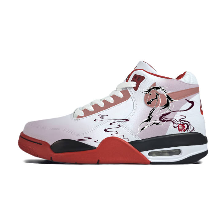 Nike Nike Flight Legacy Malay Turn, Red Abrasion Resistant Slip Resistant Basketball Shoes Unisex