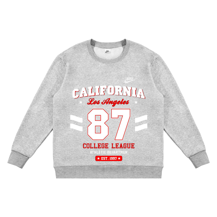 Nike Nike Sweatshirts Unisex Gray Crew Neck Moderate Regular