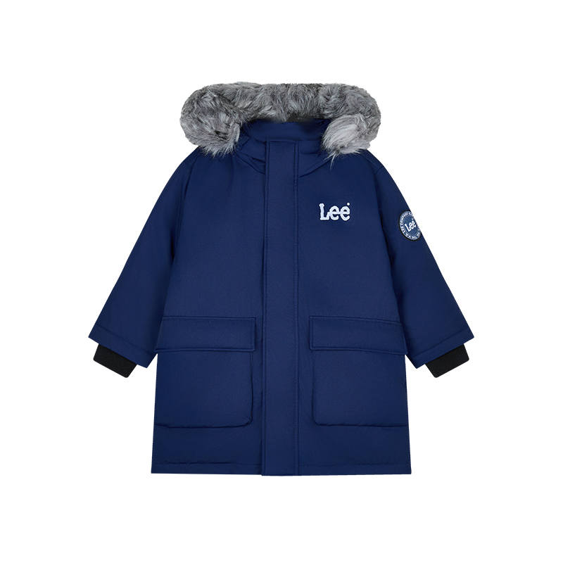 LEE KIDS Grade School Down Jackets Hooded Thickened