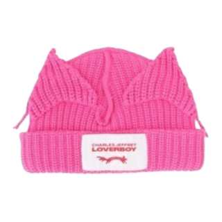 CHARLES JEFFREY Cotton Beanies Women's Pink