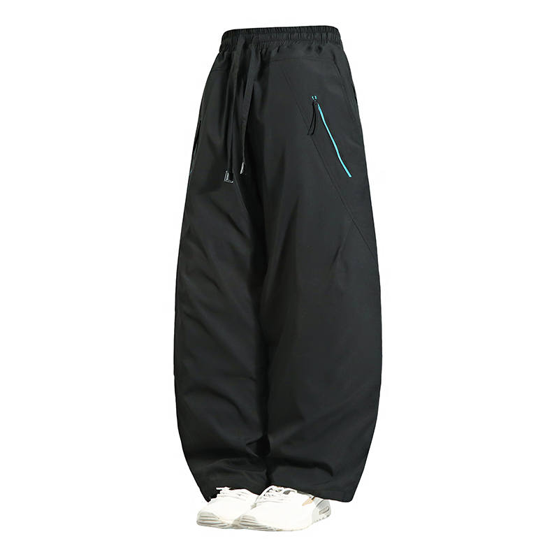 YALU Down Pants Unisex Thickened And Fleece Lined Straight Fit Pants