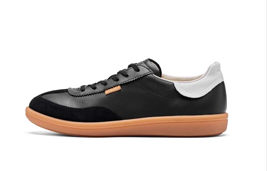 Ecco SS26 SOFT 11 Collection Low top German Army Trainers Women's Black 235813
