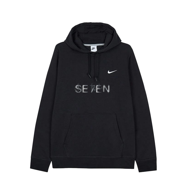 Nike Nike Sweatshirts Unisex Black/White Hooded Moderate Regular