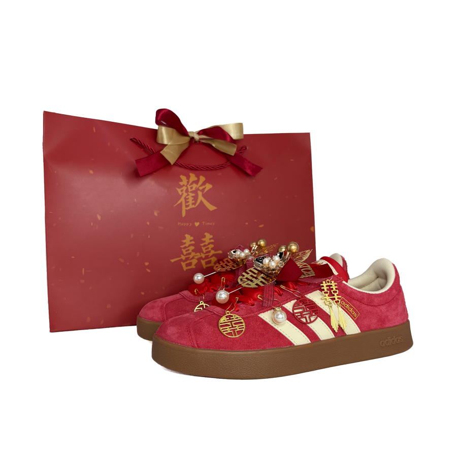 Adidas Adidas Vl Court Classic Skateboard Shoes Unisex Low Top Beige