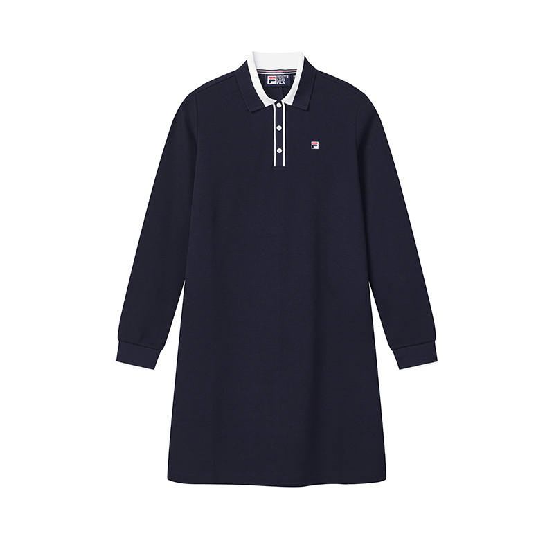 FILA Heritage Long Sleeved Dress Women's Legend Blue