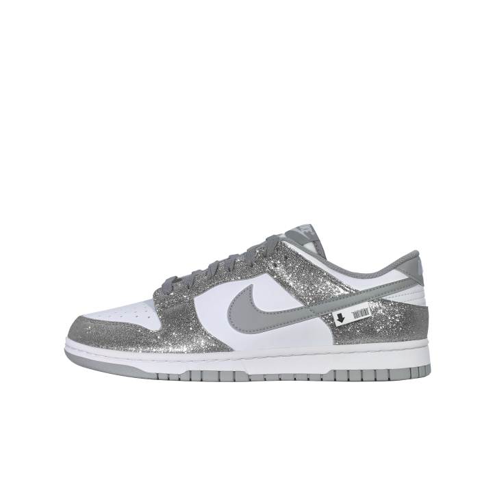 Nike Nike Dunk Lightweight Low top Vintage Basketball Shoes Unisex White Silver