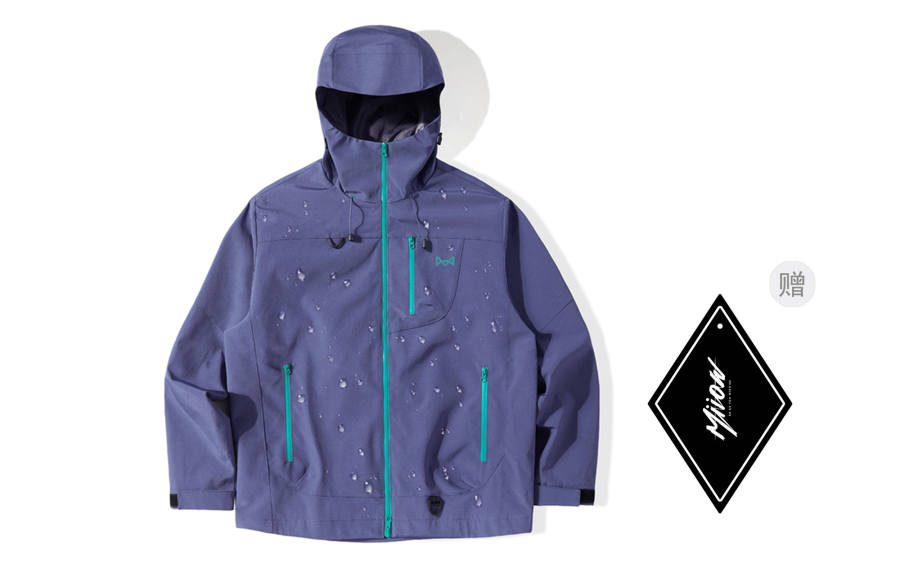 MIIOW Trend Party Series Waterproof, Windproof, And Abrasion Resistant Windbreaker Jacket Unisex