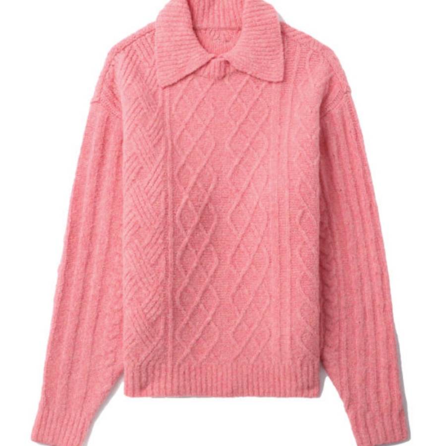 ADER ERROR Ader Error cable-knit polo jumper