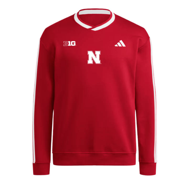 Adidas Adidas Sweatshirts Men's Team Power Red/White Crew Neck Moderate Regular