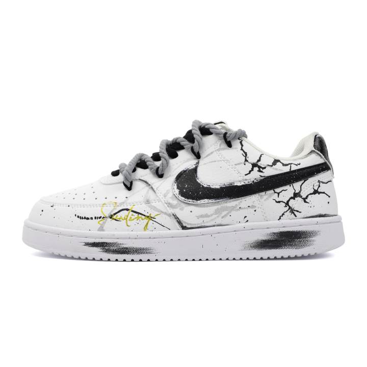 Nike Nike Court Vision 1 Spacetime Rift 2.0 Cushioning Abrasion Resistant Breathable Low top Skateboard Shoes Unisex