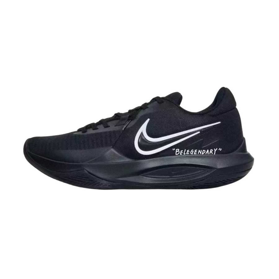 Nike Nike Precision 6 Abrasion Resistant Low top Basketball Shoes Men's Black White