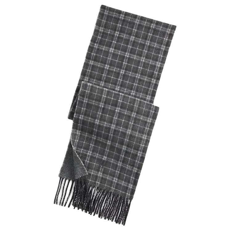 Polo Ralph Lauren Knit Scarves Men's Dark Gray/White