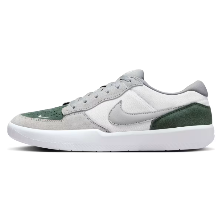Nike Nike SB Force 58 Textile, Leather Coverage Breathable Skateboard Shoes Men's Gray Green