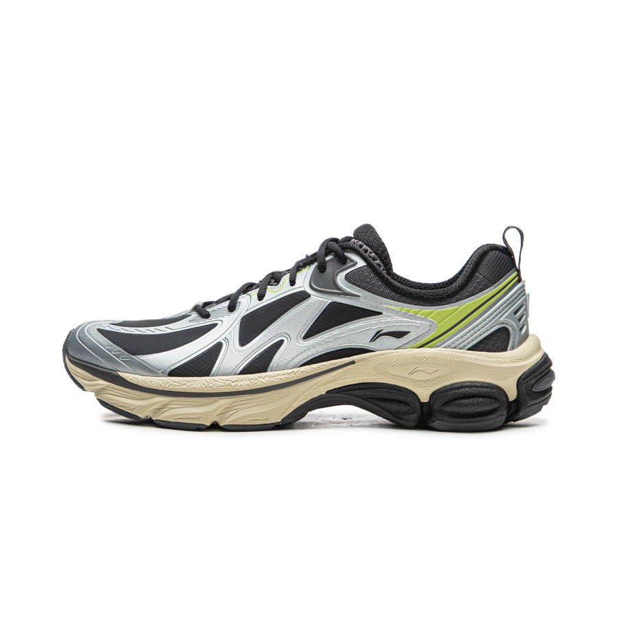 Li-Ning Li Ning Fuyao Boom V2 Low top Running Shoes Men's Black Silver