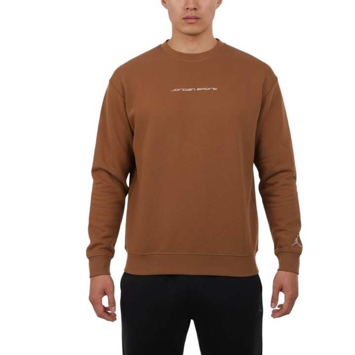 Jordan Jordan As M J Sweatshirts Men's Brown Crew Neck Moderate