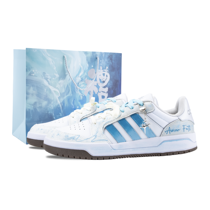 Adidas Adidas ENTRAP Amor Island Low top Skateboard Shoes Unisex White Blue