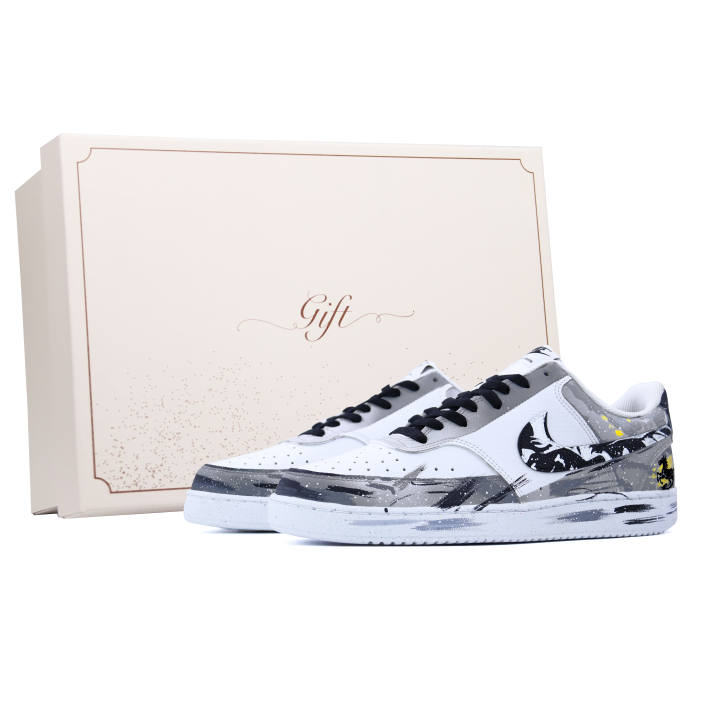 Nike Nike Court Vision 1 Box, Swift And Bold Leather Abrasion Resistant Breathable Low top Skateboard Shoes Men's