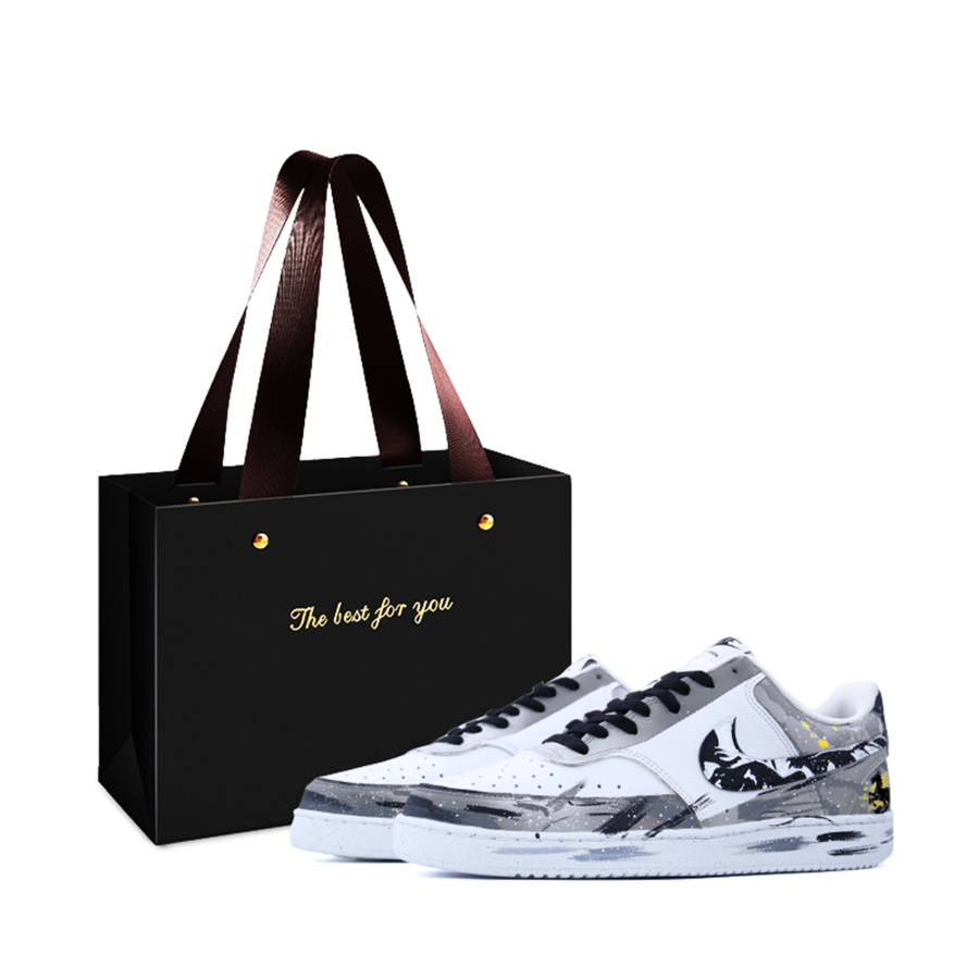 Nike Nike Court Vision 1 Shopping Bag, Swift And Energetic Leather Abrasion Resistant Breathable Low top Skateboard Shoes