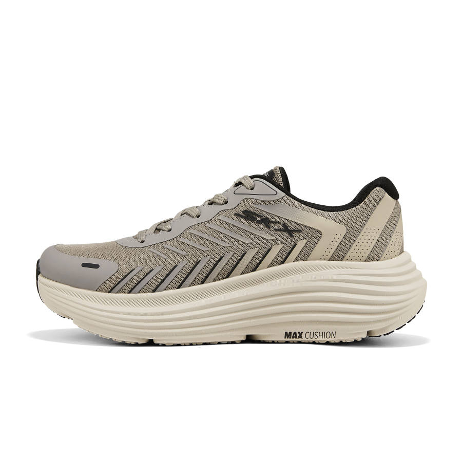 Skechers MAX CUSHIONING ENDEAVOUR Breathable Running Shoes Men's Taupe