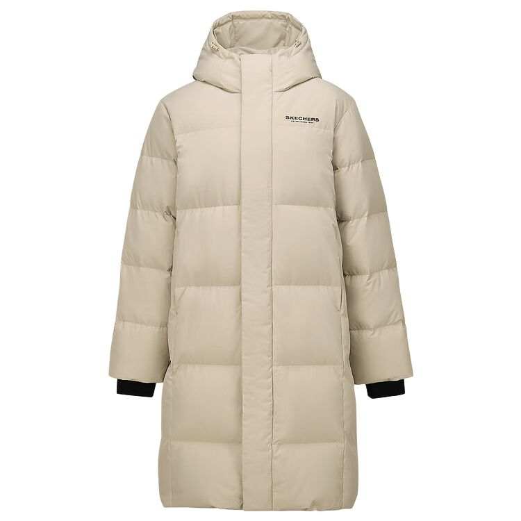 Skechers Down Jackets Men's Light Brown 0046 Hooded Moderate