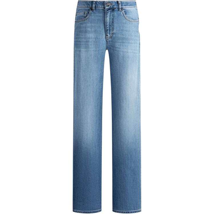 EMPORIO ARMANI Jeans Women's Denim Blue Moderate Straight Fit Pants