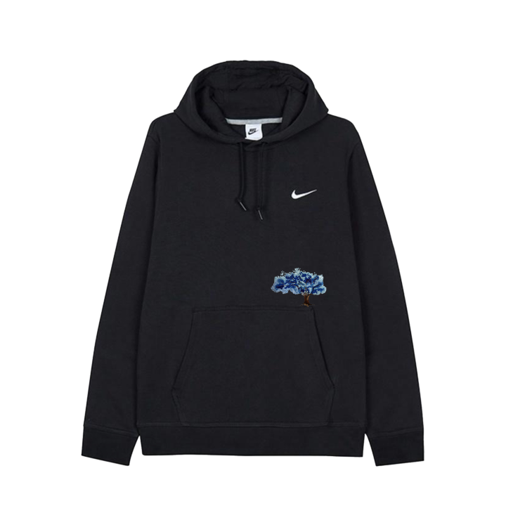 Nike Nike Sweatshirts Unisex Black/White Hooded Moderate Regular