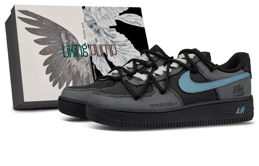 Nike Nike Air Force 1 Cushioning, Wear Resistant Low top Skateboard Shoes Men's