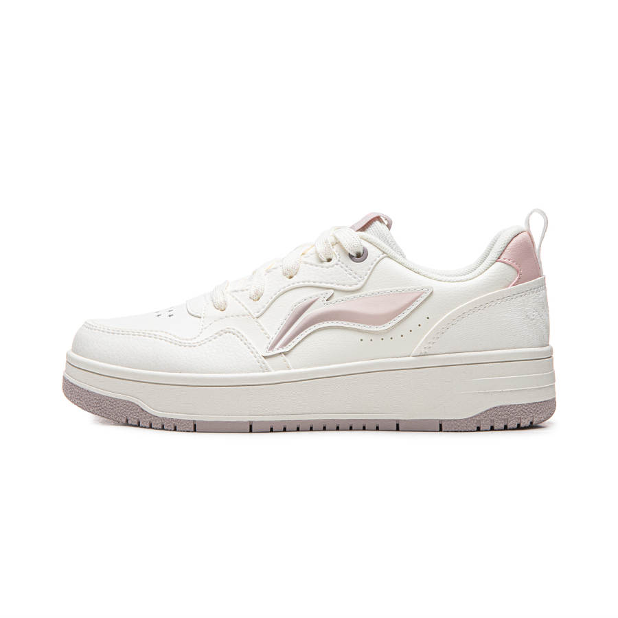 Li-Ning Li Ning Tianji Soft Low top Skateboard Shoes Women's White Pink