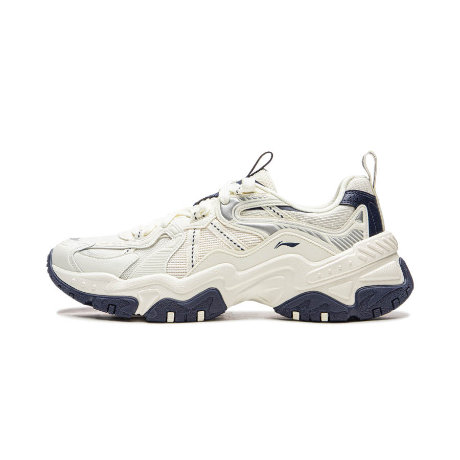 Li-Ning Li Ning Brown Sugar Cushioning Slip Resistant Abrasion Resistant Support Low top Casual Shoes Men's White Blue