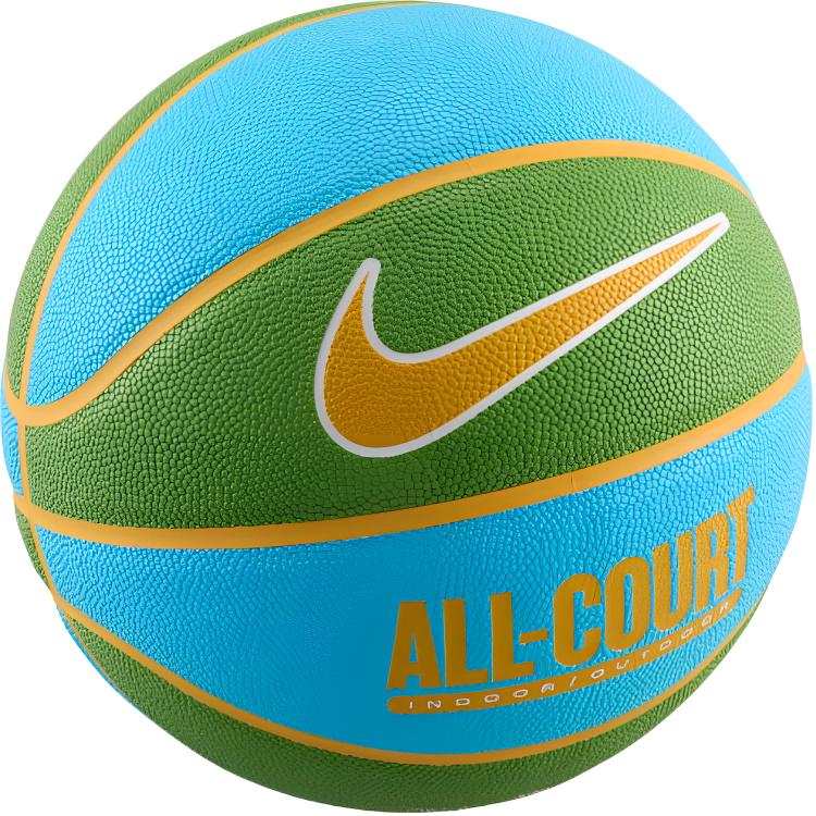 Nike Nike EVERYDAY ALL COURT 8P Synthetic Leather Basketball Baltic Sea Blue Size 7 Ball Training Unisex