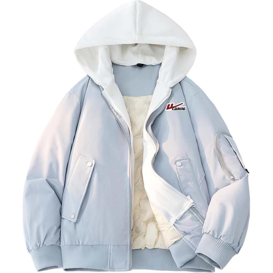 WARRIOR WARRIOR Down Jackets Women's Hooded Fleece Lined Parka Down Jacket