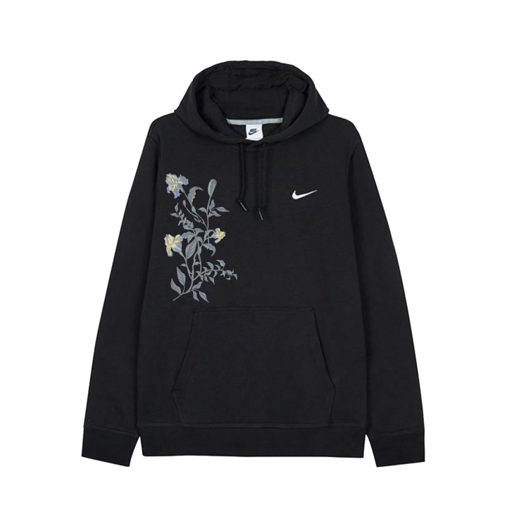 Nike Nike Sweatshirts Unisex Black/White Hooded Moderate Regular