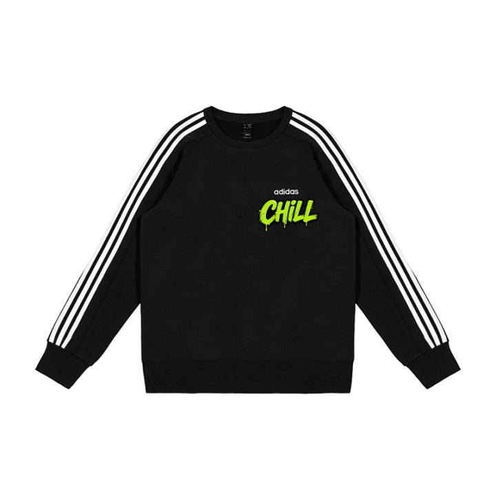 Adidas Adidas Sweatshirts Men's Black Crew Neck Moderate Regular