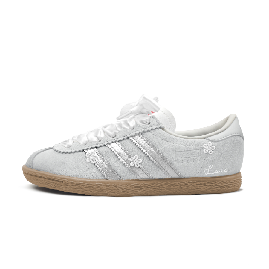 Adidas Originals Stadt White Camellia Blossoms Versatile Low top German Army Trainers Unisex Light Gray