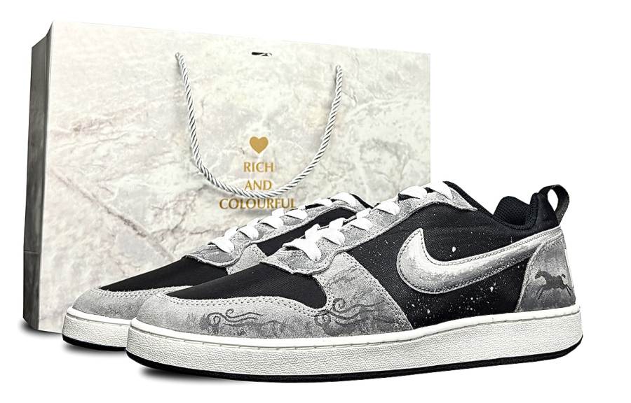 Nike Nike Court Borough Low top Skateboard Shoes Unisex Gray