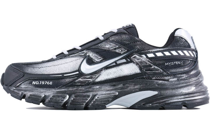 Nike Nike Initiator Abrasion Resistant Low top Casual City Commuting Running Shoes Men's Black Silver