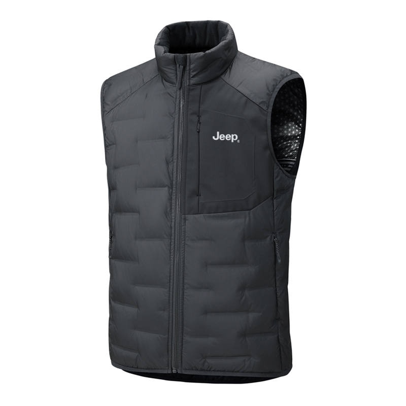 Jeep Jeep Vests Men's Stand Collar Moderate Other