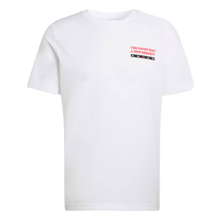 Adidas Adidas T Shirts Men's White Crew Neck Moderate