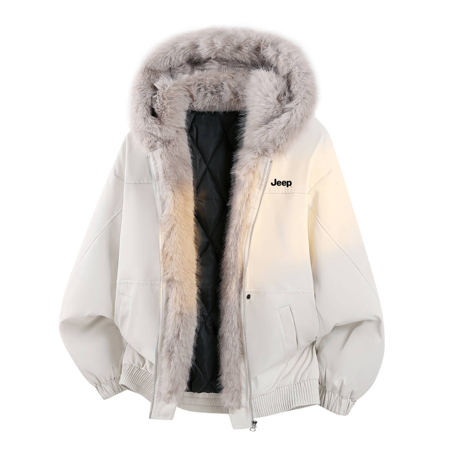 Jeep Jeep Puffer Jackets Unisex Hooded Thickened