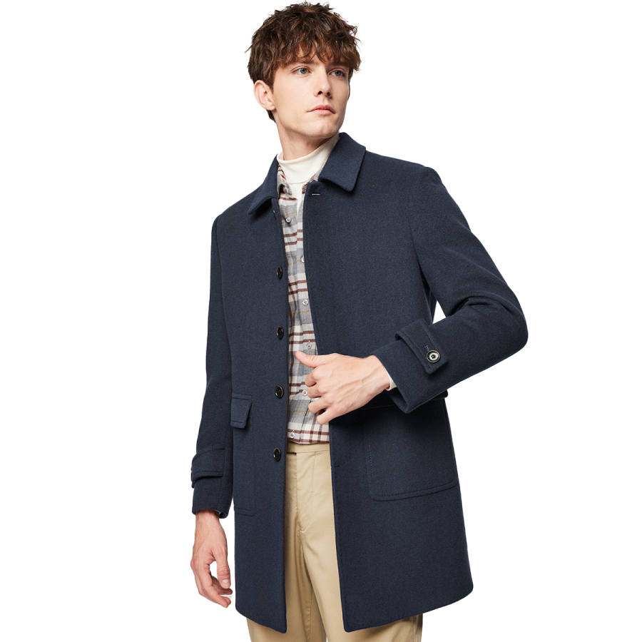 Hodo Hodo Coats Men's Lapel Thickened