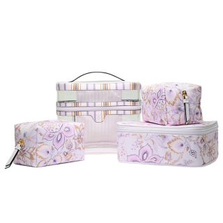 Victoria's Secret Purple Lotus Makeup Bags Portable
