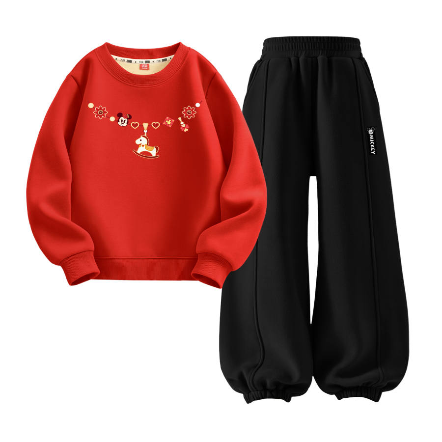 Disney Kids Casual Sportswear Crew Neck Moderate