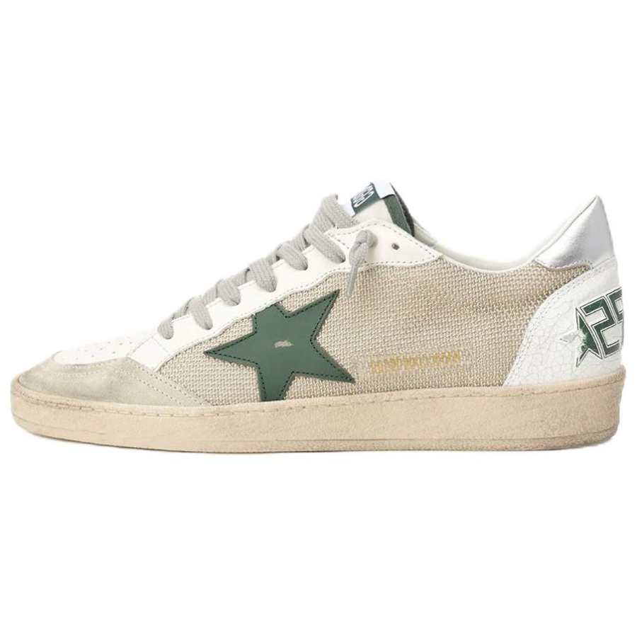 Golden Goose Ball Star Cow Leather Low top Skateboard Shoes Men's Beige