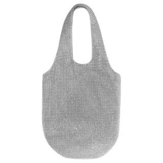 Apm Monaco Aluminum Glass Tote Handbag Small Women's Silver