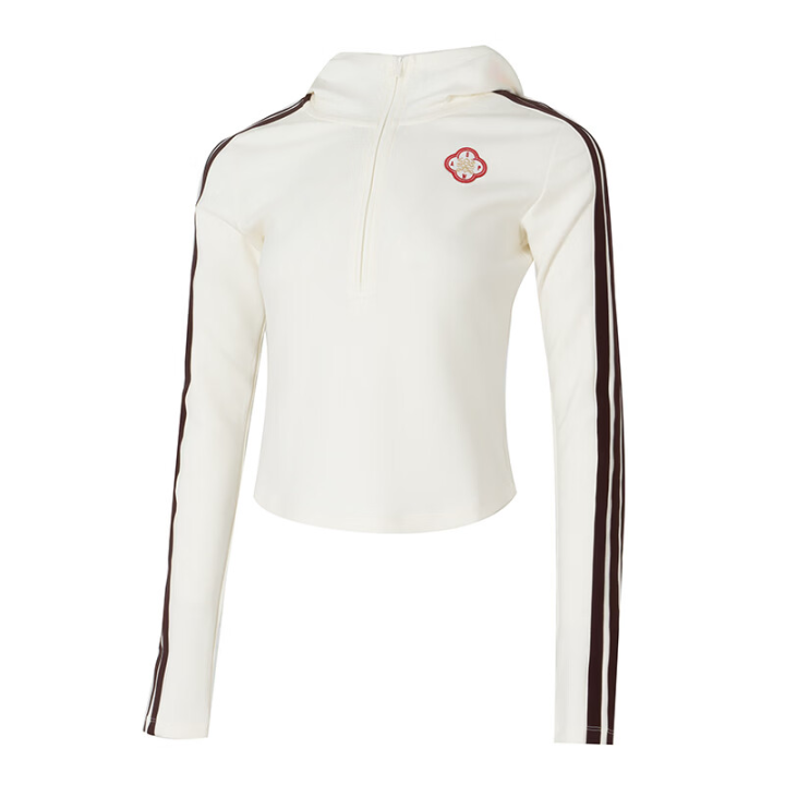 Adidas Adidas Sweatshirts Women's Beige Hooded Moderate Regular