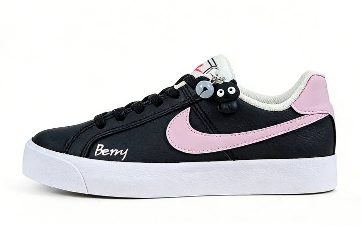 Nike Nike Court Royale AC Black Sugar Pink Peach Coverage Low top Skateboard Shoes Women's Black Pink