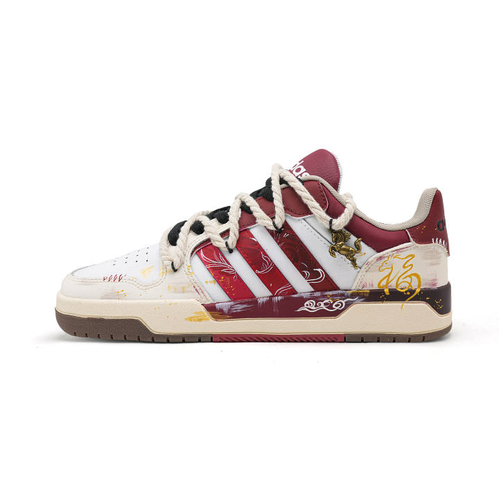 Adidas Adidas ENTRAP Low top Skateboard Shoes Unisex White Red Gold