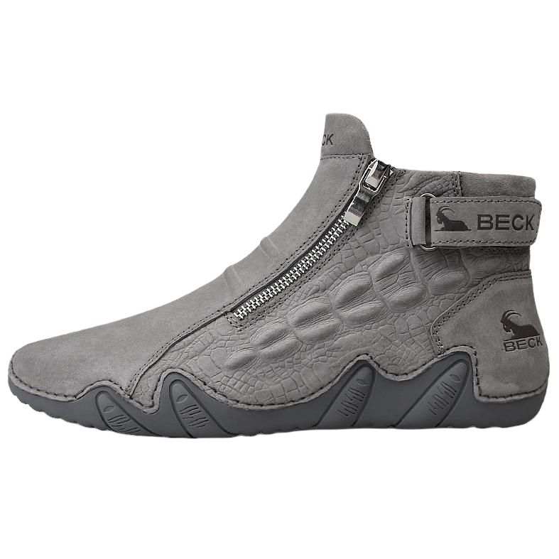 BECK BECK Ankle Boots Men's Gray/Sand