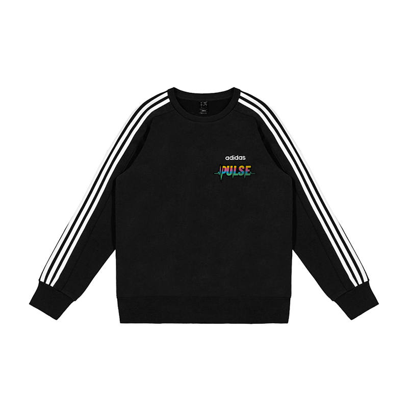 Adidas Adidas Sweatshirts Men's Black Crew Neck Moderate