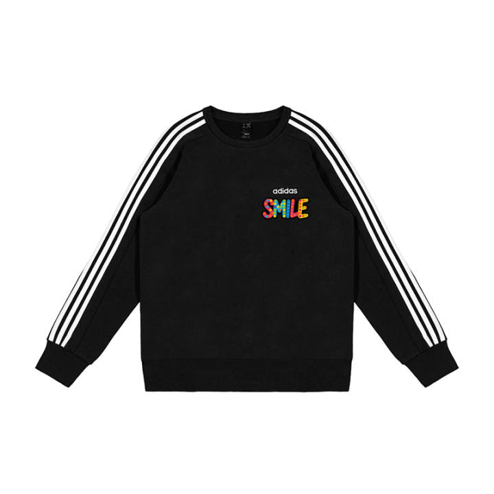 Adidas Adidas Sweatshirts Men's Black Crew Neck Moderate